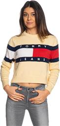 ΓΥΝΑΙΚΕΙΟ ΠΟΥΛΟΒΕΡ ΜΕ ΛΟΓΟΤΥΠO RELAXED FIT - DW0DW19335 ΜΠΕΖ TOMMY JEANS