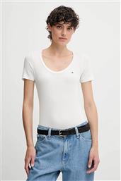 ΓΥΝΑΙΚΕΙΟ T-SHIRT ΜΕ LOGO PRINT RELAXED FIT - DW0DW20916 ΛΕΥΚΟ TOMMY JEANS