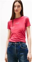 ΓΥΝΑΙΚΕΙΟ T-SHIRT ΜΕ LOGO PRINT RELAXED FIT - DW0DW21542 ΚΟΚΚΙΝΟ ΚΑΡΠΟΥΖΙ TOMMY JEANS