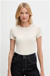 ΓΥΝΑΙΚΕΙΟ T-SHIRT ΜΕ LOGO PRINT SLIM FIT - DW0DW20913 ΛΕΥΚΟ TOMMY JEANS