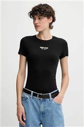 ΓΥΝΑΙΚΕΙΟ T-SHIRT ΜΕ LOGO PRINT SLIM FIT - DW0DW20913 ΜΑΥΡΟ TOMMY JEANS
