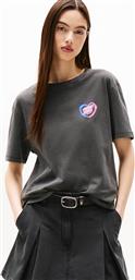 ΓΥΝΑΙΚΕΙΟ T-SHIRT ΜΕ LOGO PRINT SLIM FIT - DW0DW21358 ΜΑΥΡΟ TOMMY JEANS