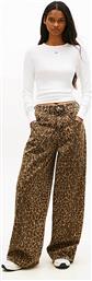 ΓΥΝΑΙΚΕΙΟ ΤΖΙΝ ΠΑΝΤΕΛΟΝΙ ΠΕΝΤΑΤΣΕΠΟ ΜΕ ANIMAL PRINT WIDE LEG ''CHARLIE'' - DW0DW21833 ΚΑΦΕ TOMMY JEANS