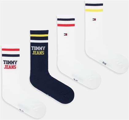 ΚΑΛΤΣΕΣ 4-PACK ΧΡΩΜΑ: ΑΣΠΡΟ, 701238221 TOMMY JEANS