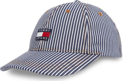 ΚΑΠΕΛΟ JOCKEY TJM HERITAGE STRIPE CAP AM0AM13358 ΣΚΟΥΡΟ ΜΠΛΕ TOMMY JEANS