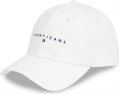 ΚΑΠΕΛΟ JOCKEY TJM LINEAR LOGO CAP AM0AM12958 ΛΕΥΚΟ TOMMY JEANS