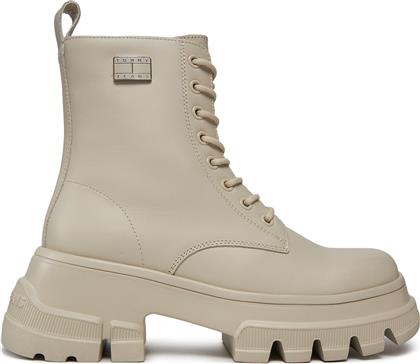 ΟΡΕΙΒΑΤΙΚΑ ΠΑΠΟΥΤΣΙΑ TJW CHUNKY LEATHER BOOT EN0EN02503 ΜΠΕΖ TOMMY JEANS