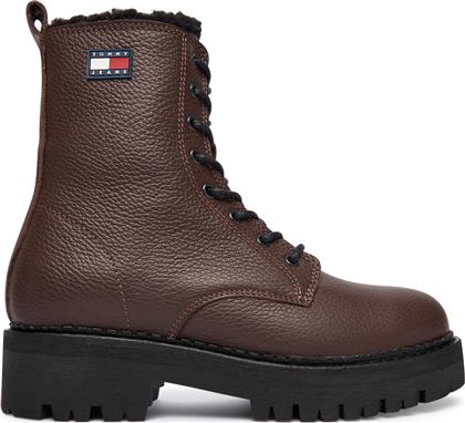 ΟΡΕΙΒΑΤΙΚΑ ΠΑΠΟΥΤΣΙΑ TJW URBAN LACEUP BOOT WL EN0EN02906 ΚΑΦΕ TOMMY JEANS