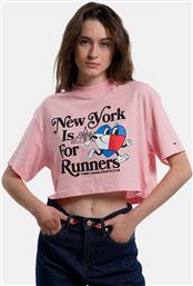 OVERSIZE SPORTEES RUNNERS ΓΥΝΑΙΚΕΙΟ CROPPED T-SHIRT (9000138068-67196) TOMMY JEANS από το COSMOSSPORT