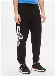 ΠΑΝΤΕΛΟΝΙ ΦΟΡΜΑΣ TJM REG TOMMY SPRAY SWEATPANT DM0DM18376 ΜΑΥΡΟ REGULAR FIT TOMMY JEANS