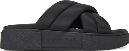 ΠΑΝΤΟΦΛΕΣ TJW FLATFORM SANDAL EN0EN02775 ΜΑΥΡΟ TOMMY JEANS