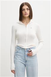 ΠΛΕΚΤΗ ΖΑΚΕΤΑ ΧΡΩΜΑ: ΑΣΠΡΟ, DW0DW21673 TOMMY JEANS