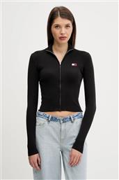 ΠΛΕΚΤΗ ΖΑΚΕΤΑ ΧΡΩΜΑ: ΜΑΥΡΟ, DW0DW20967 TOMMY JEANS