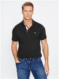 POLO DM0DM15370 ΜΑΥΡΟ SLIM FIT TOMMY JEANS