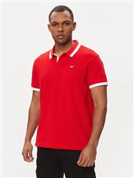 POLO DM0DM18313 ΚΟΚΚΙΝΟ REGULAR FIT TOMMY JEANS
