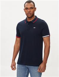 POLO FLAG DM0DM12963 ΣΚΟΥΡΟ ΜΠΛΕ REGULAR FIT TOMMY JEANS