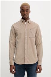 ΠΟΥΚΑΜΙΣΟ ΚΟΤΛΕ ΑΝΔΡΙΚΑ, ΧΡΩΜΑ: ΚΑΦΕ, DM0DM22021 TOMMY JEANS