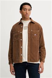 ΠΟΥΚΑΜΙΣΟ ΚΟΤΛΕ ΑΝΔΡΙΚΟ, ΧΡΩΜΑ: ΚΑΦΕ, DM0DM22016 TOMMY JEANS