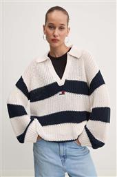 ΠΟΥΛΟΒΕΡ ΧΡΩΜΑ: ΜΠΕΖ, DW0DW18523 TOMMY JEANS