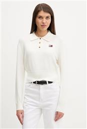 ΠΟΥΛΟΒΕΡ ΜΕ ΠΡΟΣΘΗΚΗ ΑΛΠΑΚΑ ΧΡΩΜΑ: ΜΠΕΖ, DW0DW22558 TOMMY JEANS