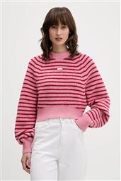 ΠΟΥΛΟΒΕΡ ΜΕ ΠΡΟΣΘΗΚΗ ΜΑΛΛΙΟΥ ΧΡΩΜΑ: ΡΟΖ, DW0DW21677 TOMMY JEANS