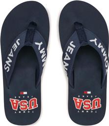 ΣΑΓΙΟΝΑΡΕΣ FLIP FLOP LOGO TAPE EM0EM01147 ΣΚΟΥΡΟ ΜΠΛΕ TOMMY JEANS