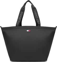 ΣΑΚΟΣ ESS DAILY TOTE AW0AW17891 ΜΑΥΡΟ TOMMY JEANS