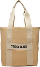 ΣΑΚΟΣ RETRO COOL TOTE AM0AM13278 ΜΠΕΖ TOMMY JEANS