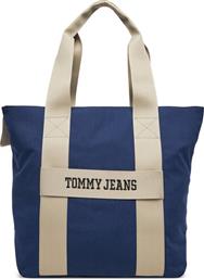 ΣΑΚΟΣ TJM RETRO COOL TOTE AM0AM13278 ΣΚΟΥΡΟ ΜΠΛΕ TOMMY JEANS