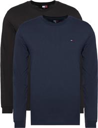 ΣΕΤ 2 ΜΠΛΟΥΖΕΣ ΜΑΚΡΥΜΑΝΙΚΕΣ TOMMY JEANS