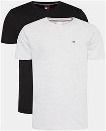 ΣΕΤ 2 T-SHIRTS DM0DM15381 ΕΓΧΡΩΜΟ SLIM FIT TOMMY JEANS