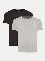 ΣΕΤ 2 T-SHIRTS DM0DM20687 ΕΓΧΡΩΜΟ SLIM FIT TOMMY JEANS