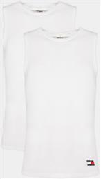 ΣΕΤ 2 TANK TOPS UM0UM03158 ΛΕΥΚΟ REGULAR FIT TOMMY JEANS