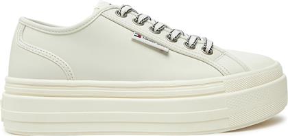 SNEAKERS FOXING EN0EN02714 ΕΚΡΟΥ TOMMY JEANS