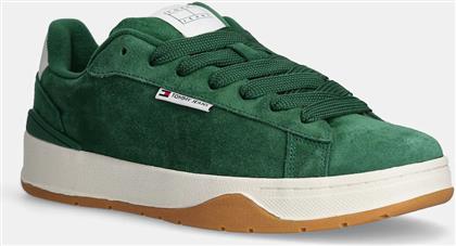 ΣΟΥΕΤ ΑΘΛΗΤΙΚΑ ΠΑΠΟΥΤΣΙΑ SKATER SNEAKER ΧΡΩΜΑ: ΠΡΑΣΙΝΟ, EM0EM01607 TOMMY JEANS