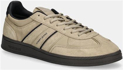 ΣΟΥΕΤ ΑΘΛΗΤΙΚΑ ΠΑΠΟΥΤΣΙΑ THE GREENWICH EDGE SUEDE ΧΡΩΜΑ: ΜΠΕΖ, EM0EM01609 TOMMY JEANS