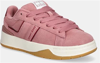 ΣΟΥΕΤ ΑΘΛΗΤΙΚΑ ΠΑΠΟΥΤΣΙΑ TJW SKATE SNEAKER ΧΡΩΜΑ: ΡΟΖ, EN0EN02808 TOMMY JEANS