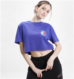 SUPER CROP PEACE SMILEY ΓΥΝΑΙΚΕΙΟ T-SHIRT (9000090104-55732) TOMMY JEANS από το COSMOSSPORT