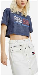 SUPER FLAG REPEAT ΓΥΝΑΙΚΕΙΟ CROP T-SHIRT (9000088565-45076) TOMMY JEANS από το COSMOSSPORT