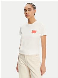 T-SHIRT BUBBLE DW0DW21338 ΛΕΥΚΟ REGULAR FIT TOMMY JEANS από το EPAPOUTSIA