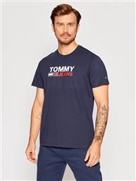 T-SHIRT CORP LOGO DM0DM15379 ΣΚΟΥΡΟ ΜΠΛΕ REGULAR FIT TOMMY JEANS