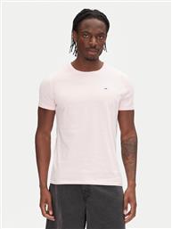 T-SHIRT DM0DM04411 ΡΟΖ SLIM FIT TOMMY JEANS