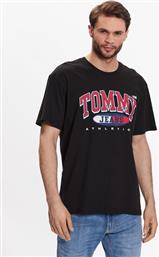 T-SHIRT DM0DM16407 ΜΑΥΡΟ RELAXED FIT TOMMY JEANS από το MODIVO