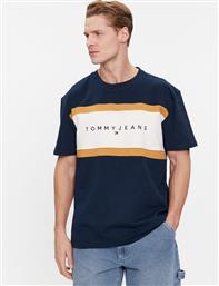 T-SHIRT DM0DM18427 ΣΚΟΥΡΟ ΜΠΛΕ REGULAR FIT TOMMY JEANS