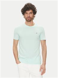 T-SHIRT DM0DM20363 ΠΡΑΣΙΝΟ SLIM FIT TOMMY JEANS