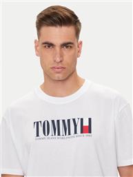 T-SHIRT DNA FLAG DM0DM18533 ΛΕΥΚΟ REGULAR FIT TOMMY JEANS