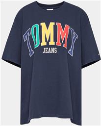 T-SHIRT DW0DW15694 ΣΚΟΥΡΟ ΜΠΛΕ RELAXED FIT TOMMY JEANS