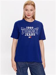 T-SHIRT DW0DW16151 ΣΚΟΥΡΟ ΜΠΛΕ RELAXED FIT TOMMY JEANS από το MODIVO