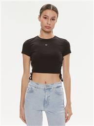 T-SHIRT DW0DW17902 ΜΑΥΡΟ SLIM FIT TOMMY JEANS