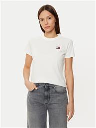 T-SHIRT DW0DW20153 ΛΕΥΚΟ REGULAR FIT TOMMY JEANS